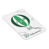 Magnet Flexible Emerald 55e anniversaire mariage montgolfière (Côté Droit)