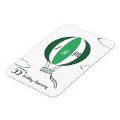 Magnet Flexible Emerald 55e anniversaire mariage montgolfière (Côté Gauche)
