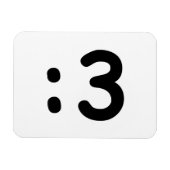 Magnet Flexible Émoticône face chat : 3 (Horizontal)