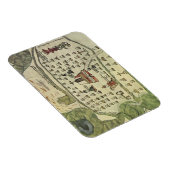 Magnet Flexible Empire aztèque de Montezuma, carte du monde antiqu (Côté Droit)