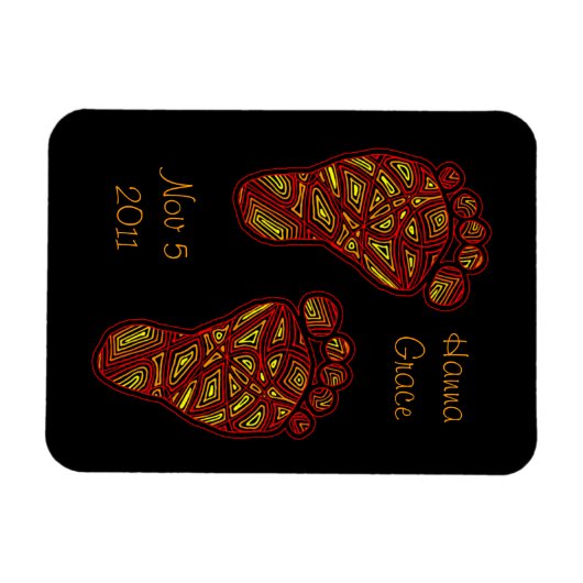 Magnet Flexible Empreintes bébé (Horizontal)