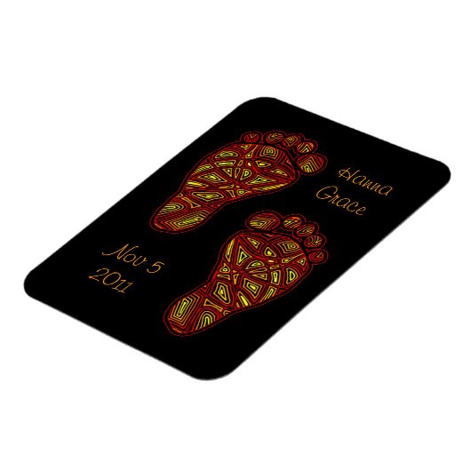 Magnet Flexible Empreintes bébé (Côté Gauche)