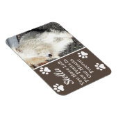 Magnet Flexible Empreintes de pattes dans notre coeur, perte de an (Côté Droit)