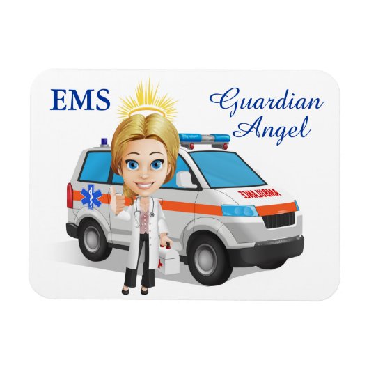 Magnet Flexible EMS Médicale - Ange gardien - SRF (Horizontal)