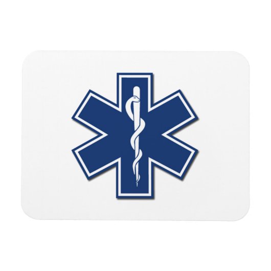 Magnet Flexible EMS Star of life (Horizontal)