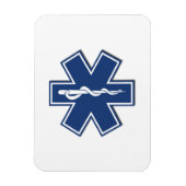 Magnet Flexible EMS Star of life (Vertical)