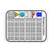 Magnet Flexible En Cas d'Urgence (Horizontal)