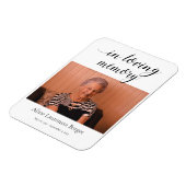 Magnet Flexible En Mémoire Amoureuse Avec Faire-part De Passage Ph (Côté Gauche)