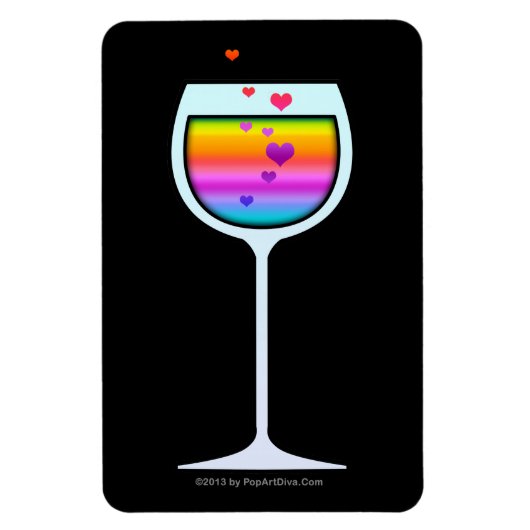 MAGNET FLEXIBLE EN VERRE DE VIN (Vertical)