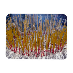 Magnet Flexible Encens dans un temple, Zhongdian, Yunnan - Chine