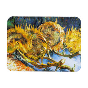 Magnet Flexible Encore la vie avec quatre tournesols Van Gogh Vinc