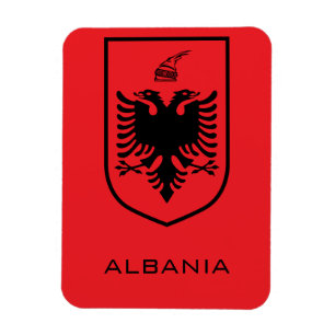 Magnet Flexible Encre de l'Armoirie Nationale Albanaise Héritage