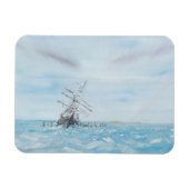 Magnet Flexible Endurance piégée par la glace Antarctique. Peint (Horizontal)