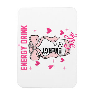 Magnet Flexible Energy Drink Girly Drôle Boire Amoureux Design