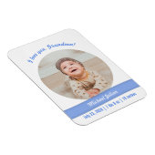 Magnet Flexible Enfant moderne garçon photo Faire-part de naissanc (Côté Droit)