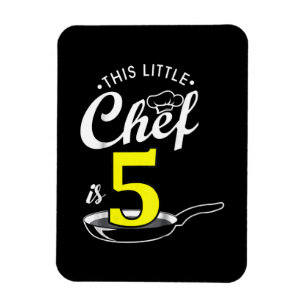 Magnet Flexible Enfants 5e anniversaire cadeau Cuisiner 5 ans