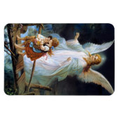 Magnet Flexible Enfants Ange gardien avec ailes blanches (Horizontal)