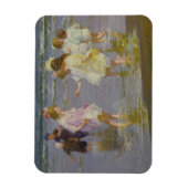 Magnet Flexible Enfants marchant sur la plage (par E.H. Potthast) (Vertical)