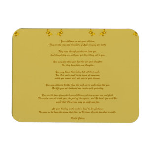 Magnet Flexible Enfants par Kahlil Gibran