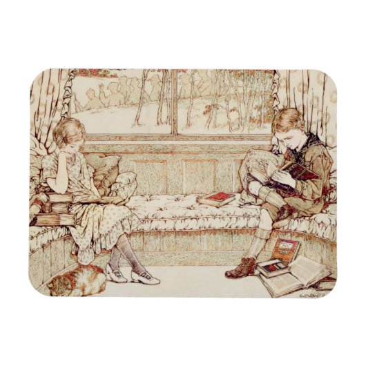 Magnet Flexible Enfants vintages lecture (Horizontal)