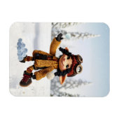 Magnet Flexible Enjoying A Snow Day (Horizontal)