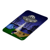 Magnet Flexible Enlèvement Extraterrestre d'OVNI Alien (Côté Gauche)