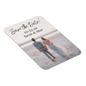 Magnet Flexible Enregistrer la date aimant Beachy photo personnali (Côté Droit)