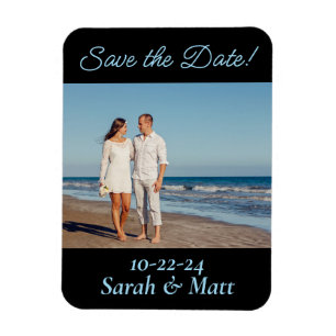 Magnet Flexible Enregistrer la date aimant Beachy photo personnali