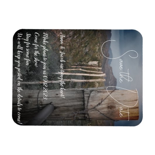 Magnet Flexible Enregistrer la date - Aimant flexible (Horizontal)