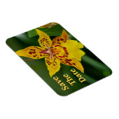 Magnet Flexible Enregistrer la date Aimant orchidée jaune (Côté Droit)