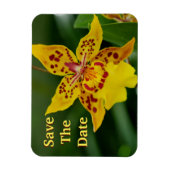 Magnet Flexible Enregistrer la date Aimant orchidée jaune (Vertical)
