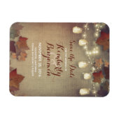 Magnet Flexible Enregistrer la date Automne Mason Jar Lumières Rus (Horizontal)