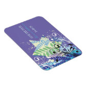 Magnet Flexible Enregistrer la date Bat mitzvah FLORAL STAR ABSTRA (Côté Droit)