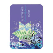 Magnet Flexible Enregistrer la date Bat mitzvah FLORAL STAR ABSTRA (Vertical)