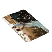 Magnet Flexible enregistrer la date, blanc écriture mariage photo (Côté Droit)