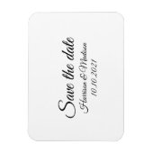 Magnet Flexible Enregistrer la date, customiser le Faire-part Mari (Vertical)