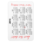 Magnet Flexible Enregistrer la date de l'aimant Calendrier annuel  (Vertical)