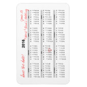 Magnet Flexible Enregistrer la date de l'aimant Calendrier annuel  (Vertical)