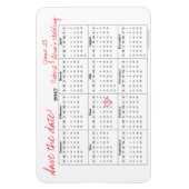 Magnet Flexible Enregistrer la date de l'aimant Calendrier annuel  (Vertical)