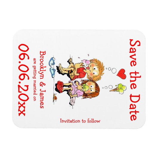 Magnet Flexible Enregistrer La Date Drôle (Horizontal)