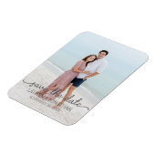 Magnet Flexible Enregistrer la date du faire-part mariage fiançail (Côté Gauche)