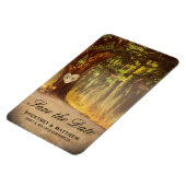 Magnet Flexible Enregistrer la date du lac de l'arbre rustique (Côté Gauche)