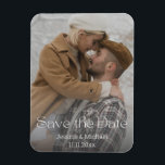 Magnet Flexible enregistrer la date, élégante typographie mariage<br><div class="desc">enregistrer la date,  élégante typographie photo mariage Magnet</div>