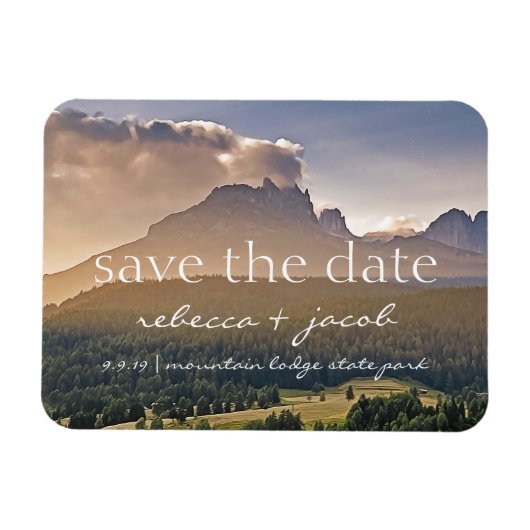 Magnet Flexible Enregistrer la date/ Enregistrer notre date Mariag (Horizontal)