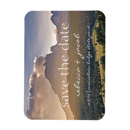 Magnet Flexible Enregistrer la date/ Enregistrer notre date Mariag (Vertical)