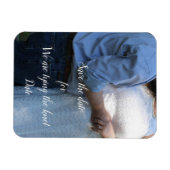 Magnet Flexible Enregistrer la date Marine (Horizontal)