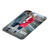 Magnet Flexible Enregistrer la date minimale photo de mariage simp (Côté Gauche)