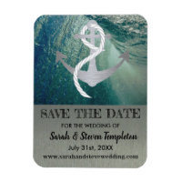Enregistrer la date Nautical Sailor Ancre Mariage