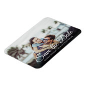 Magnet Flexible Enregistrer la date Photo Elegant Script Simple (Côté Gauche)