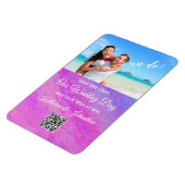 Magnet Flexible Enregistrer la date Photo Mariage Magnet-Stardust  (Côté Gauche)